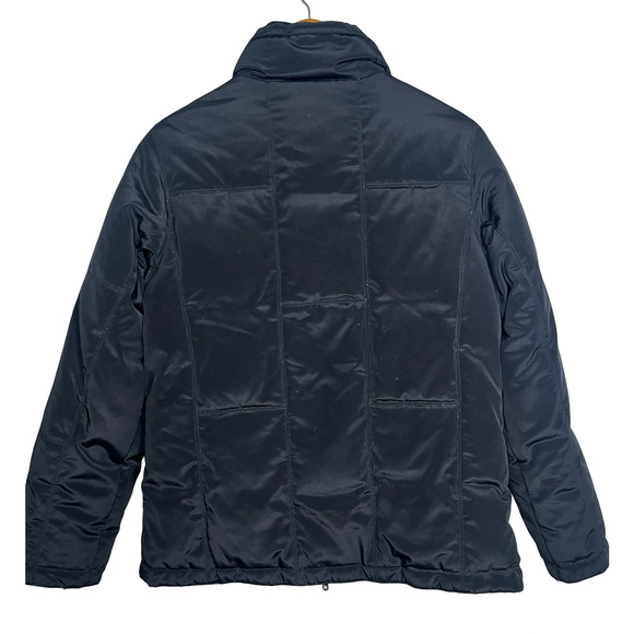 Larry Levine Down Jacket Womens Small Black Puffer Fleece Lined Zip Coat - Picture 3 of 15